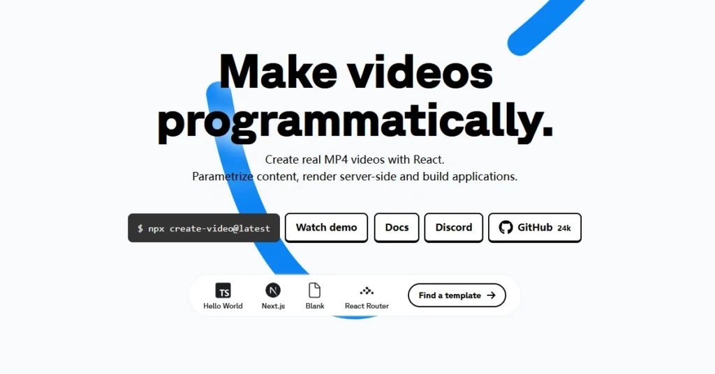 Remotion.dev-用编程的方式制作视频