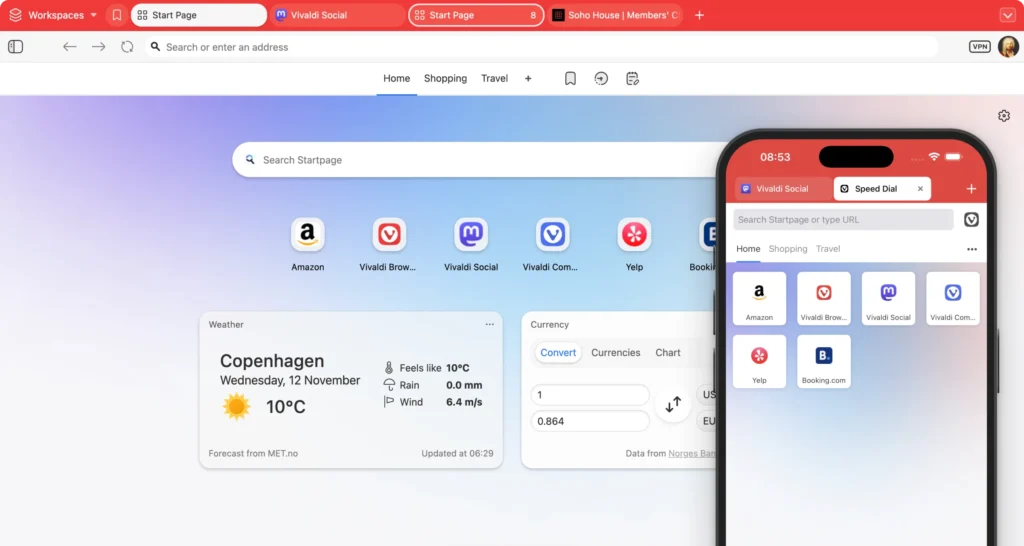 Vivaldi 浏览器：号称“由你做主”的极客浏览器